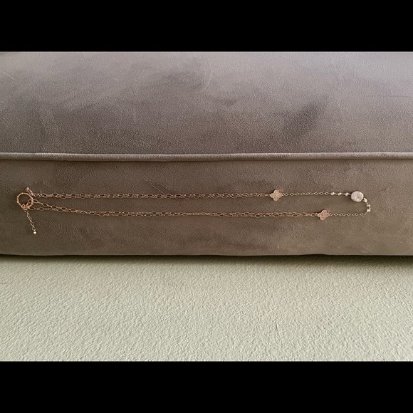 Beautiful silver rose gold plated body chain may wear as a necklace - Picture 4 of 4